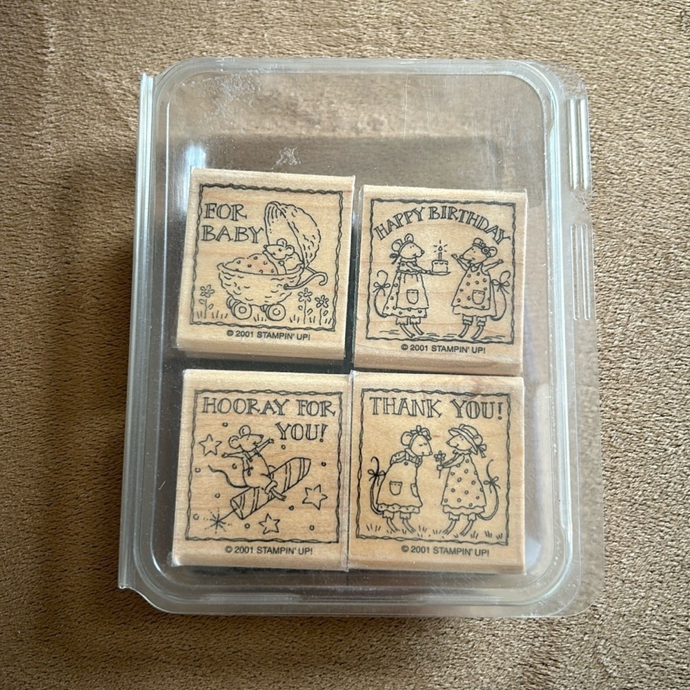 Stampin’ Up! 2001 Wee Wishes Stamp Set of 4